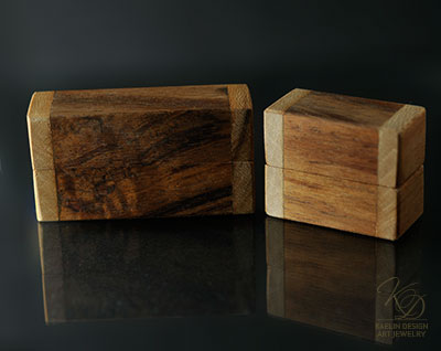 The Art of Packaging, custom wood ring boxes by Kaelin Design
