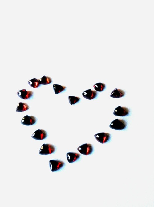 Valentine's Garnet Heart