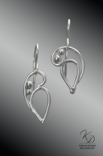 Cresting Tides Sterling Silver Earrings by Kaelin Design