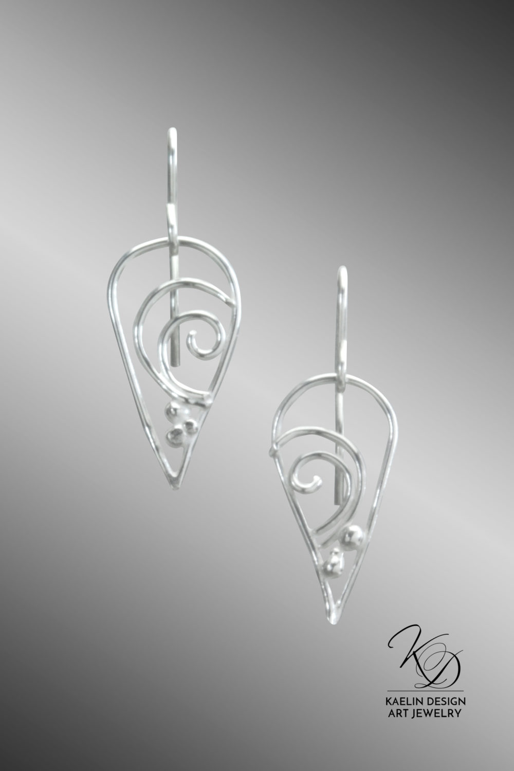 High Seas Sterling Silver hand forged Earrings by Kaelin Design