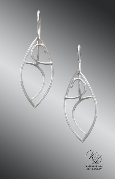 Océane Sterling Silver Ocean inspired Art Jewelry Earrings by Kaelin Design